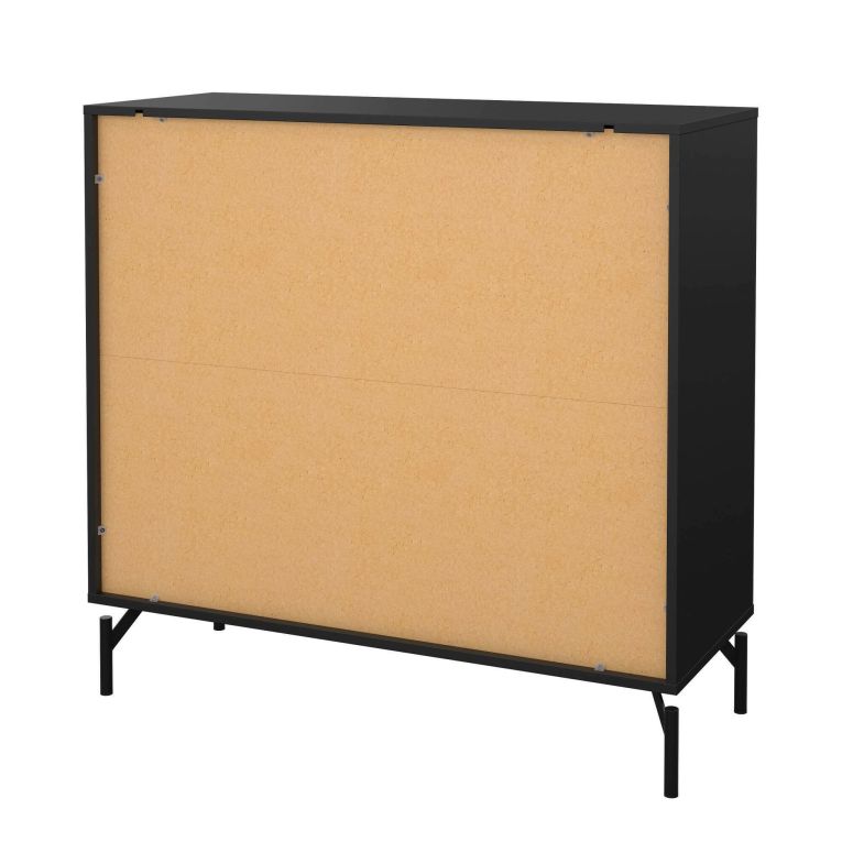 Cassettiera 4 cassetti nera 98x95h cm - Puglia
