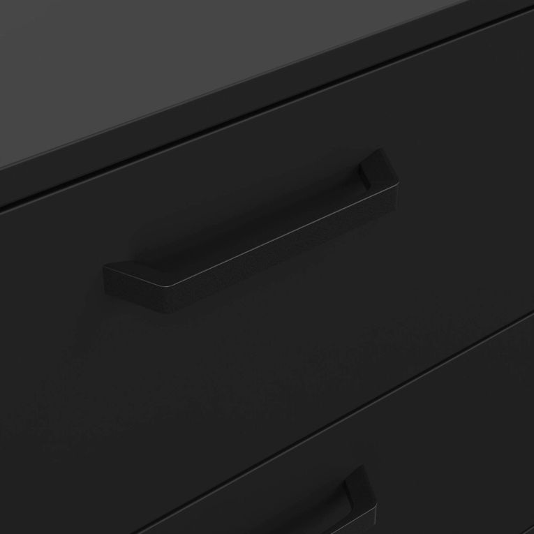 Cassettiera 4 cassetti nera 98x95h cm - Puglia