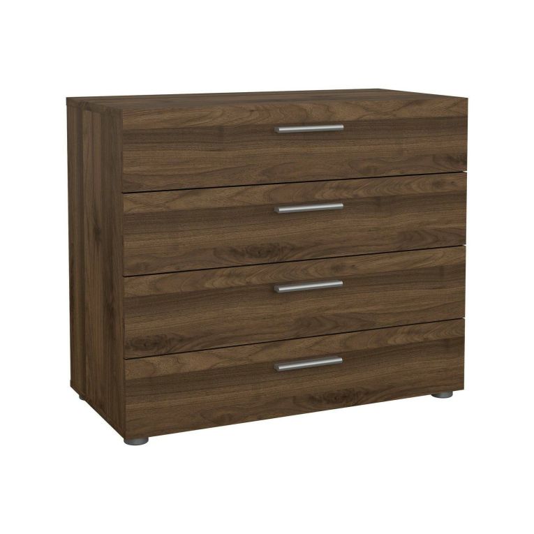 Cassettiera 4 cassetti noce 80x68h cm - Arwen
