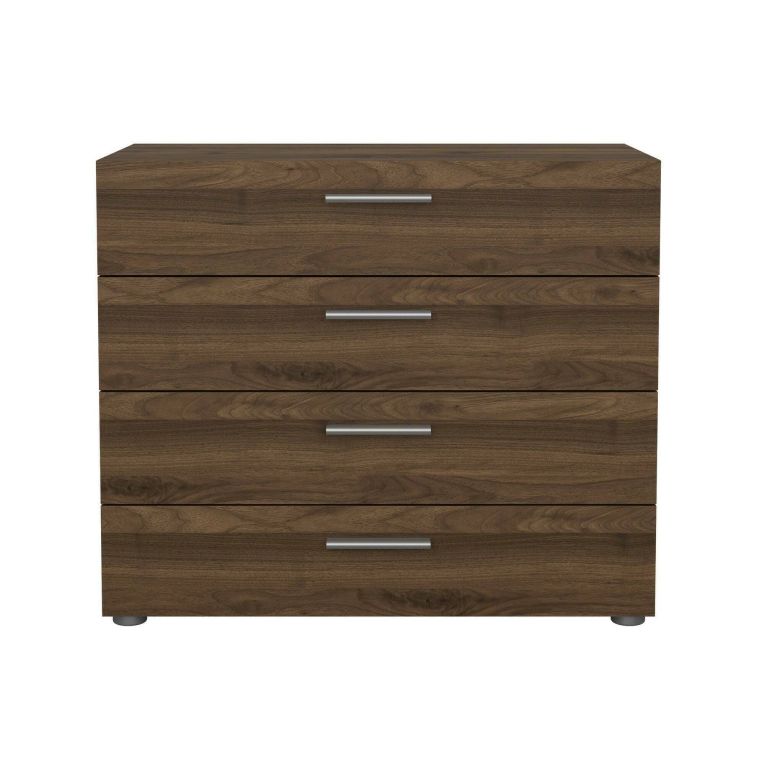 Cassettiera 4 cassetti noce 80x68h cm - Arwen