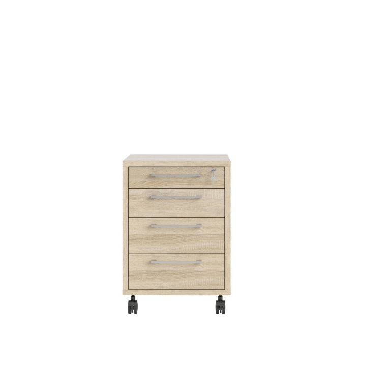 Cassettiera 4 cassetti quercia 49x68h cm - Ariosto