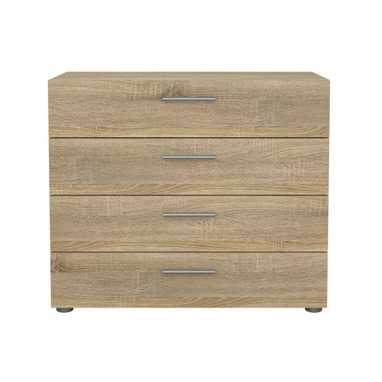 Cassettiera 4 cassetti quercia 80x68h cm - Arwen