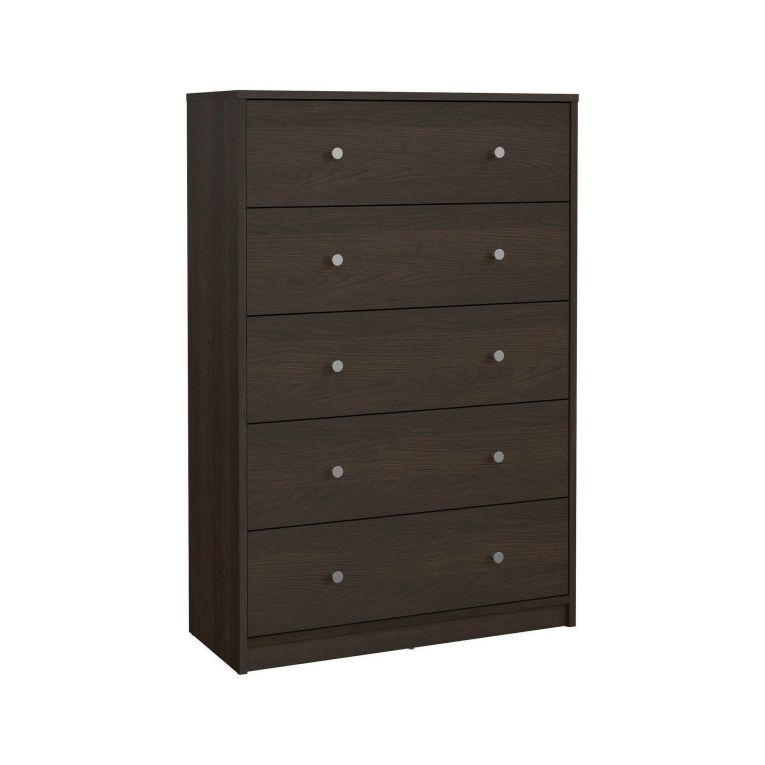Cassettiera 5 cassetti noce 72x108h cm - Contessa