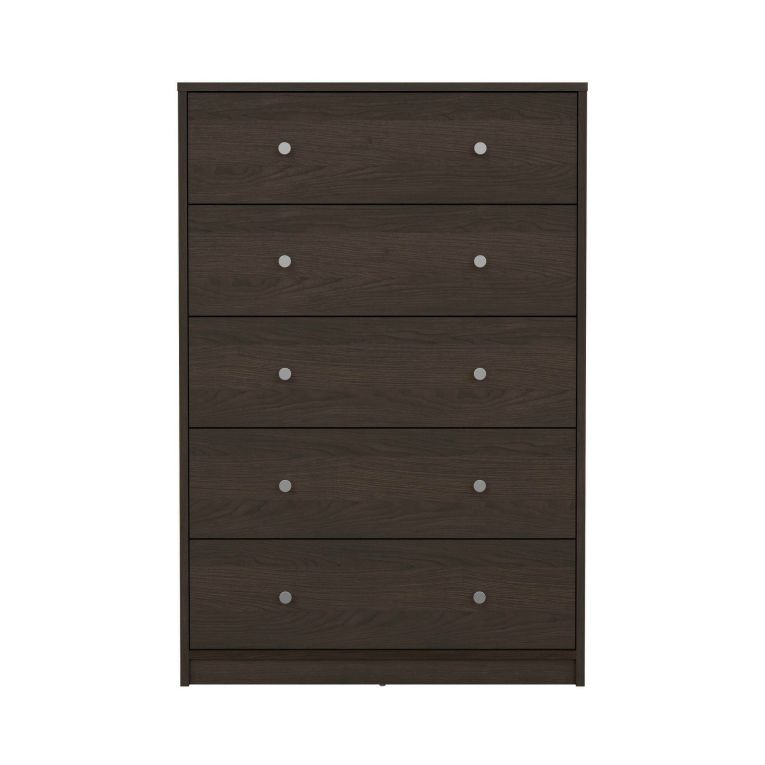 Cassettiera 5 cassetti noce 72x108h cm - Contessa