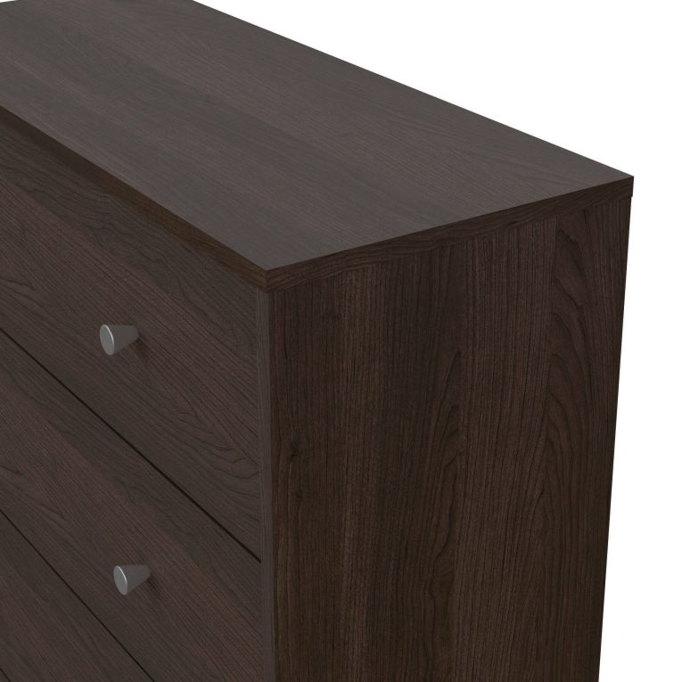 Cassettiera 5 cassetti noce 72x108h cm - Contessa