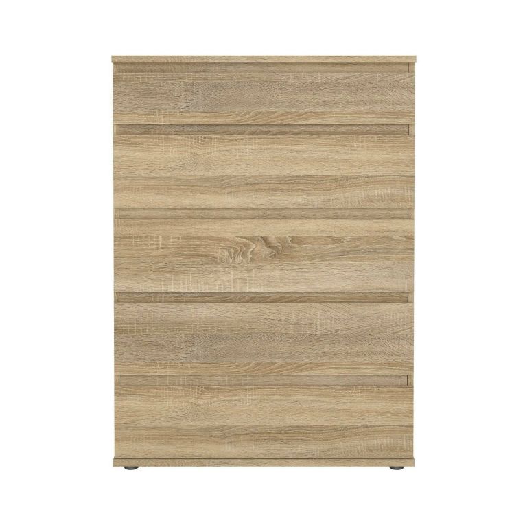 Cassettiera 5 cassetti quercia 76x106h cm - Arriba