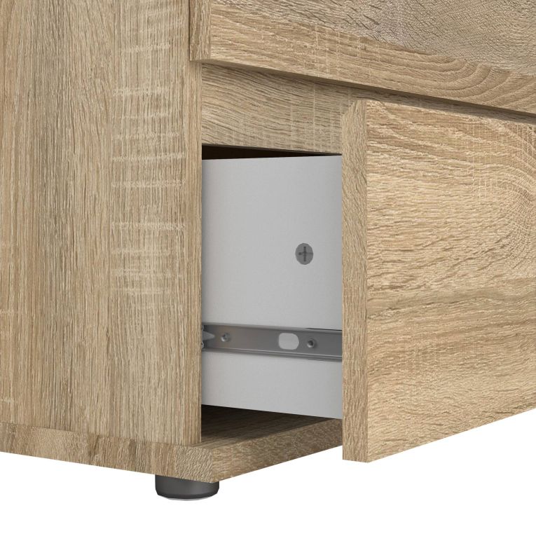 Cassettiera 5 cassetti quercia 76x106h cm - Arriba