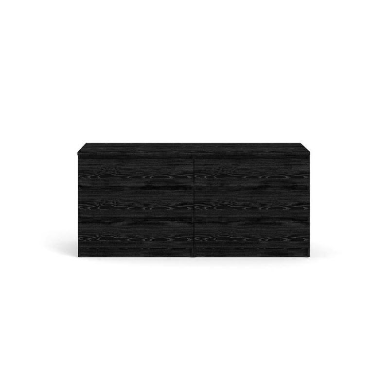 Cassettiera 6 Cassetti Apertura Scorrevole 153.6x50x70.1h cm, Chiusura Scorrevole