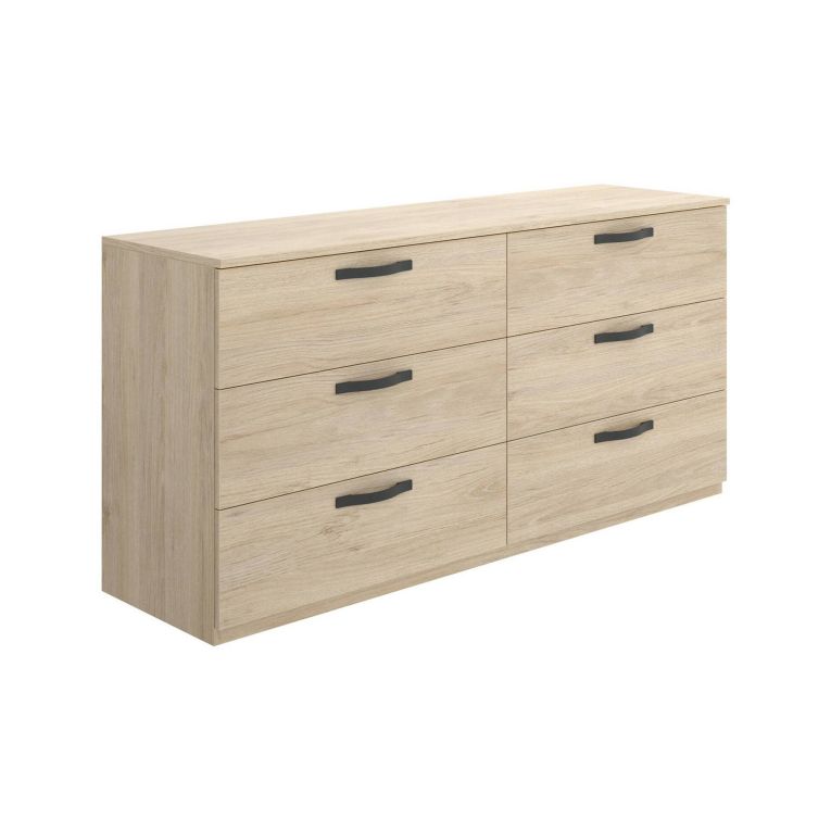 Cassettiera 6 cassetti rovere 140x72h cm - Arpel