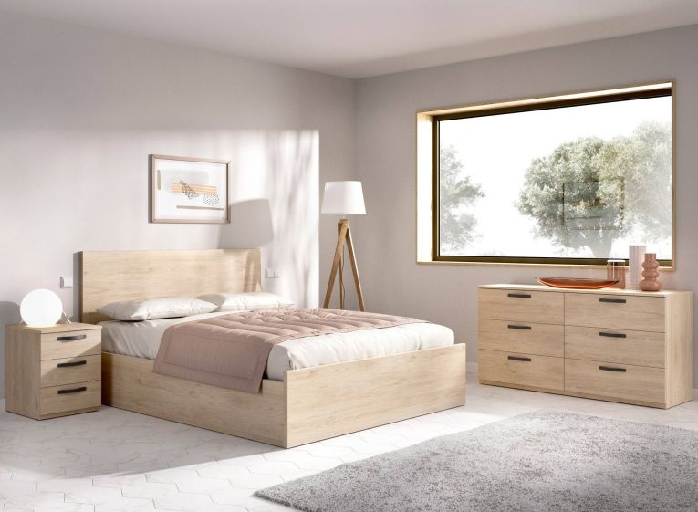 Cassettiera 6 cassetti rovere 140x72h cm - Arpel