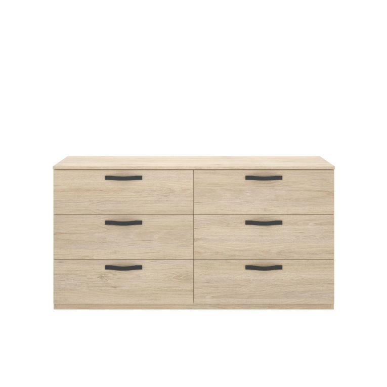 Cassettiera 6 cassetti rovere 140x72h cm - Arpel