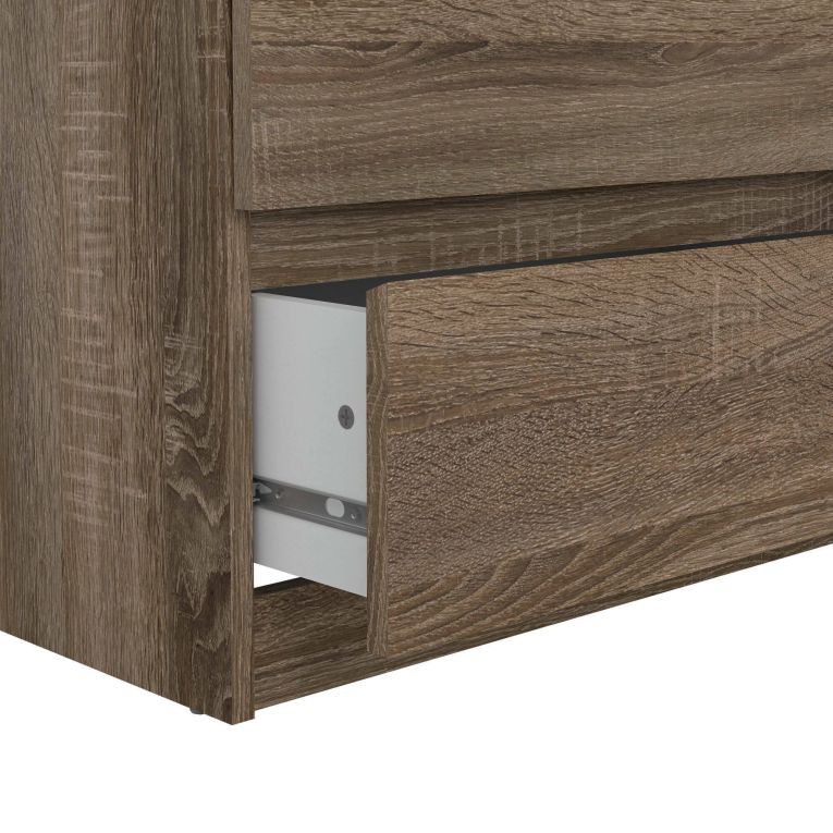 Cassettiera 6 cassetti rovere 153x70h cm - Aci