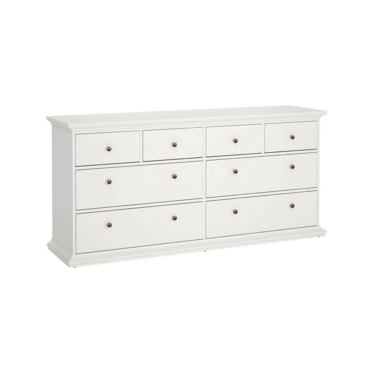 Cassettiera 8 cassetti bianca 183x86h cm - Asiagela