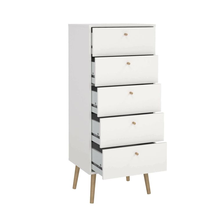 Cassettiera alta bianca 50x120h cm - Yaounde