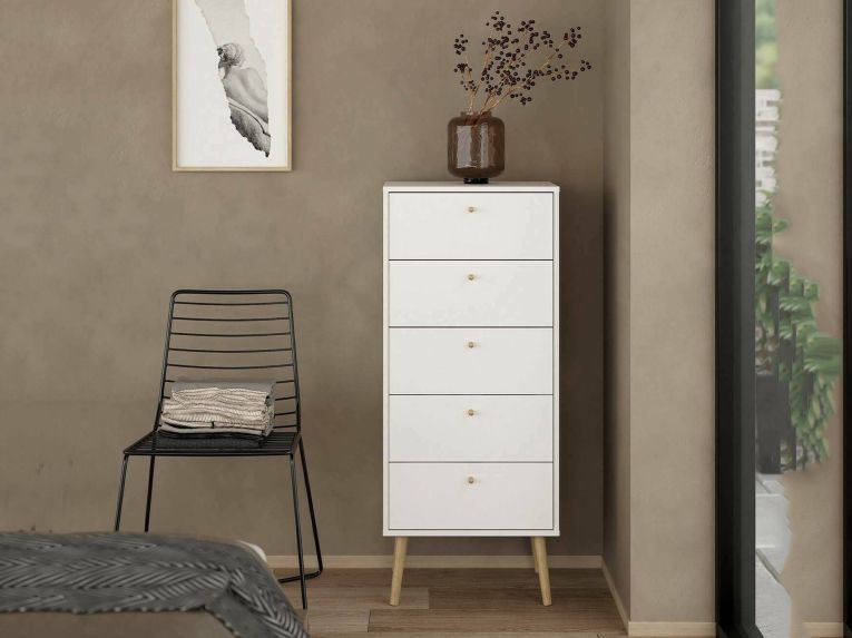 Cassettiera alta bianca 50x120h cm - Yaounde