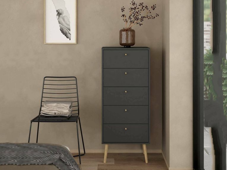 Cassettiera alta grigia 50x120h cm - Yaounde