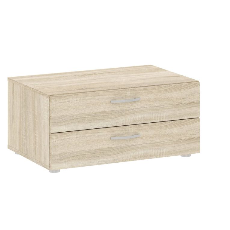 Cassettiera bassa rovere 74x35h cm - Piatto
