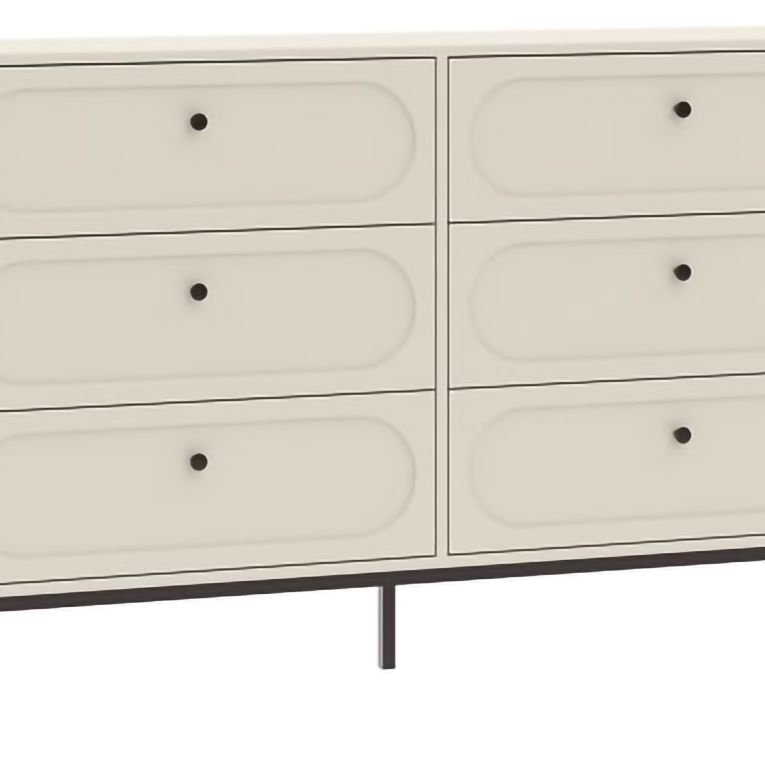 Cassettiera Beige Cashmere 4 Cassetti Apertura Scorrevole 150x40x92h cm, Chiusura Soft Close - Laniti