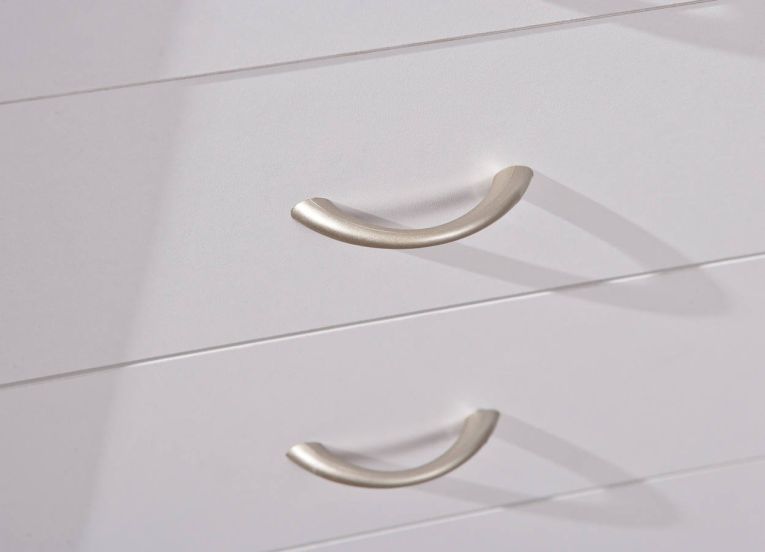Cassettiera Bianco 4 Cassetti Apertura Scorrevole 40x36x65h cm, Chiusura Scorrevole - Manco