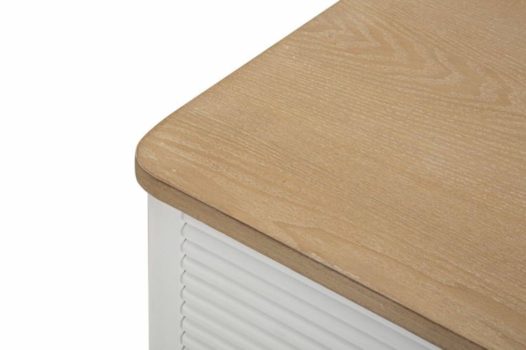 Cassettiera Boissano, Settimino multiuso, Comò camera da letto, Mobile con cassetti, 78x37 h80 cm, Bianco e Marrone