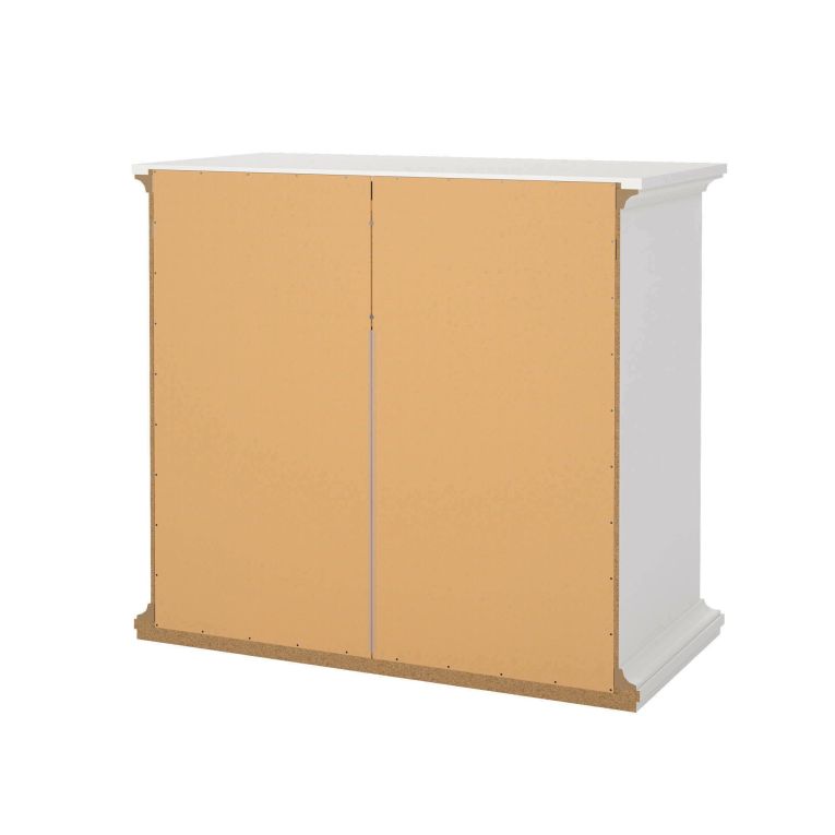 Cassettiera Clairett, Settimino multiuso, Comò camera da letto, Mobile con cassetti, 96x49 h87 cm, Bianco