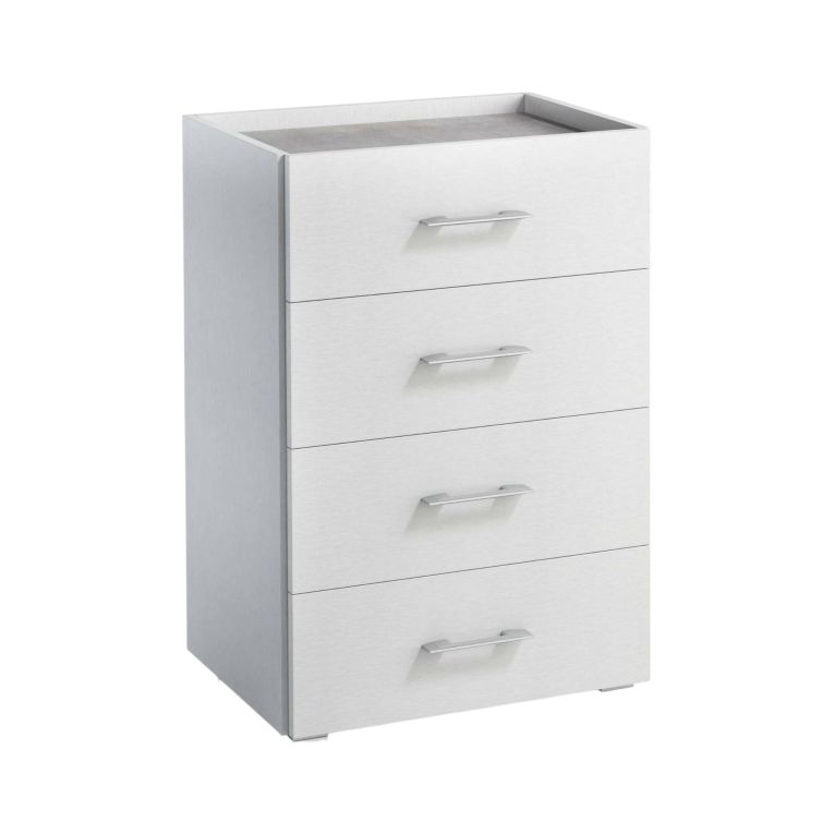Cassettiera con maniglie bianca 60x87h cm - Solano