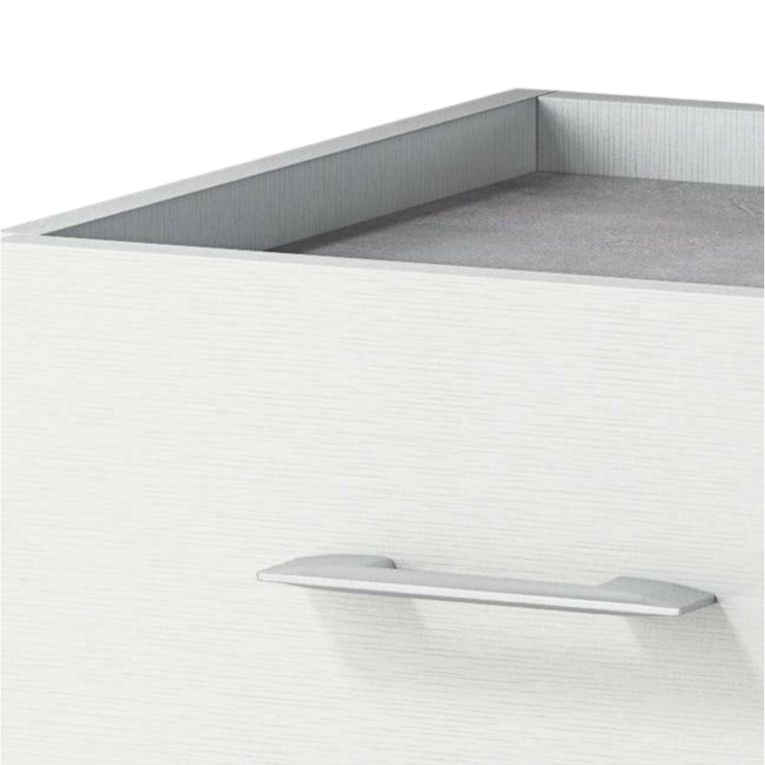 Cassettiera con maniglie bianca 60x87h cm - Solano