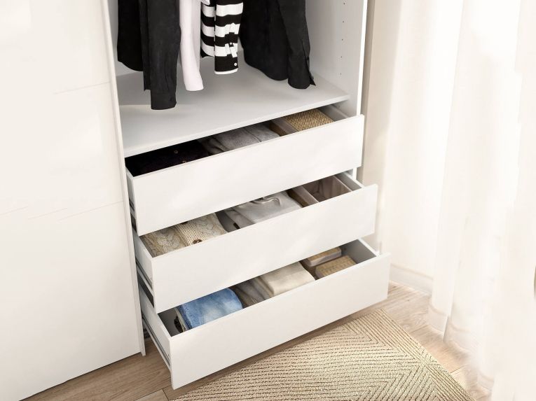 Cassettiera con maniglie bianca 87x69h cm - Boulogne