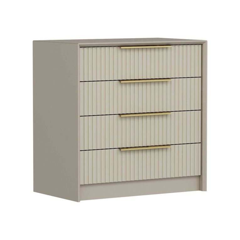 Cassettiera con maniglie cemento 72x77h cm - Fanoos