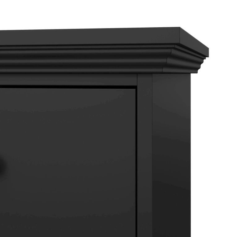 Cassettiera con maniglie nera 86x88h cm - Domeng