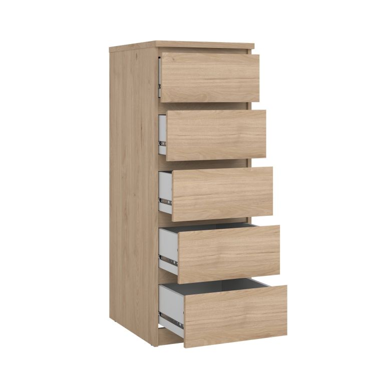 Cassettiera con maniglie rovere 50x111h cm - Achaldi