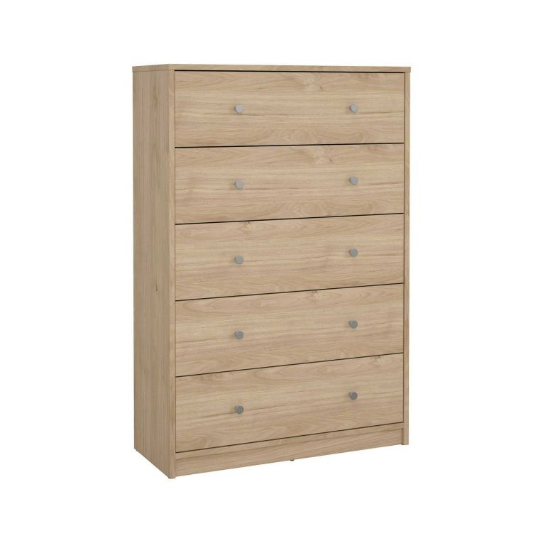 Cassettiera con maniglie rovere 72x108h cm - Contessa