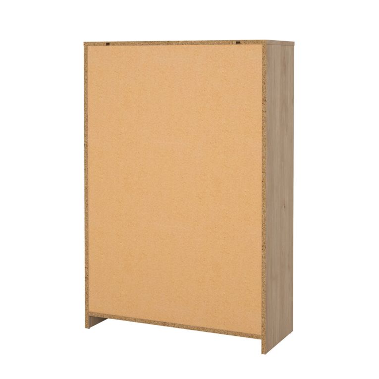 Cassettiera con maniglie rovere 72x108h cm - Contessa