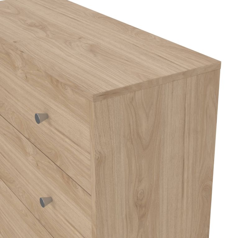 Cassettiera con maniglie rovere 72x108h cm - Contessa