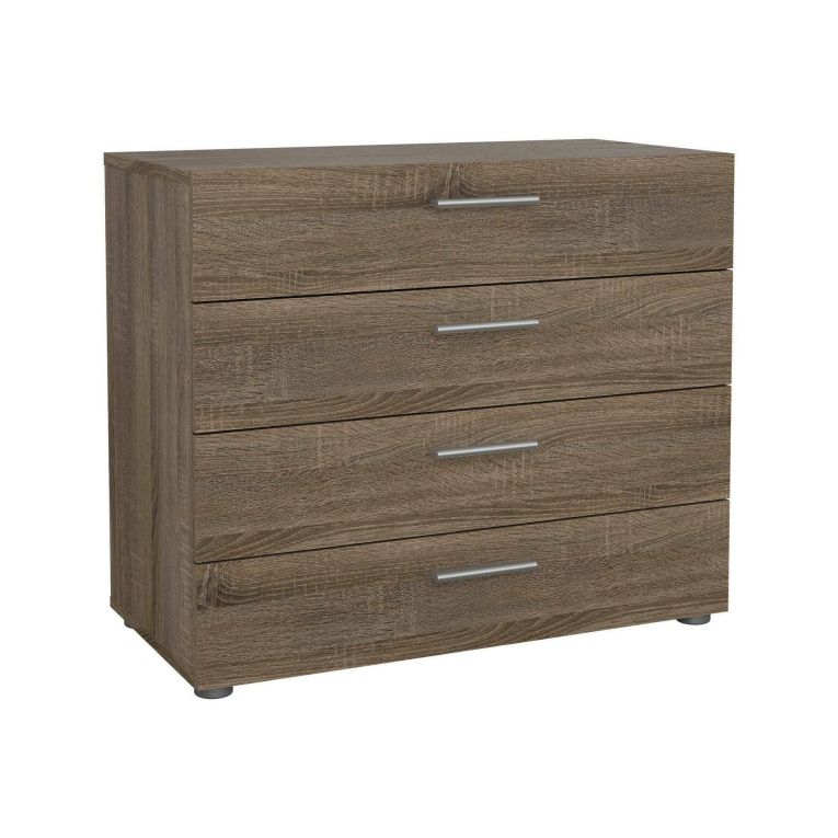 Cassettiera con maniglie rovere 80x68h cm - Arwen