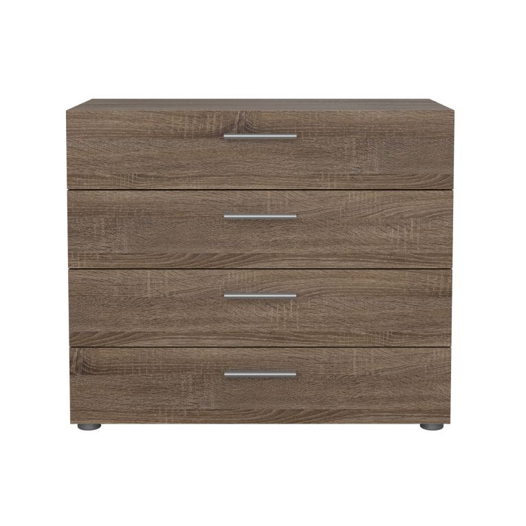 Cassettiera con maniglie rovere 80x68h cm - Arwen