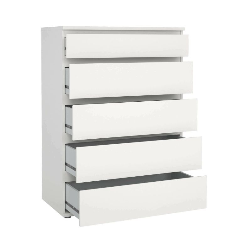 Cassettiera elegante bianca 76x106h cm - Arriba