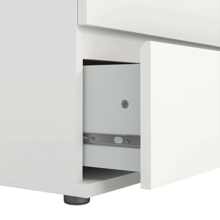 Cassettiera elegante bianca 76x106h cm - Arriba