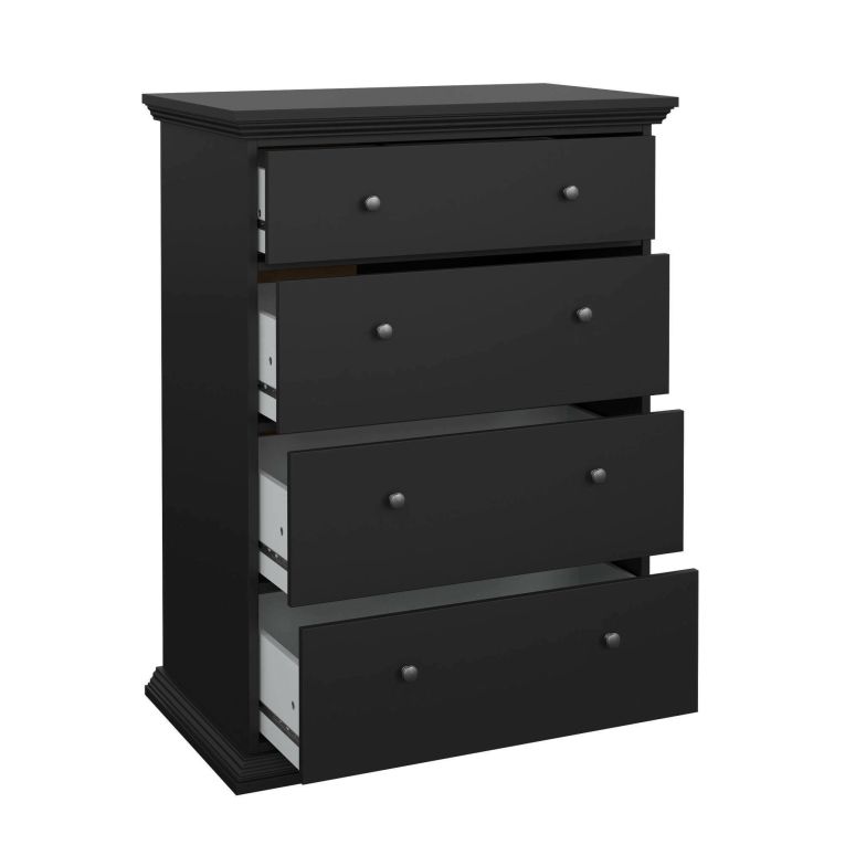 Cassettiera grande nera 86x115h cm - Lehar
