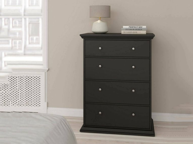 Cassettiera grande nera 86x115h cm - Lehar
