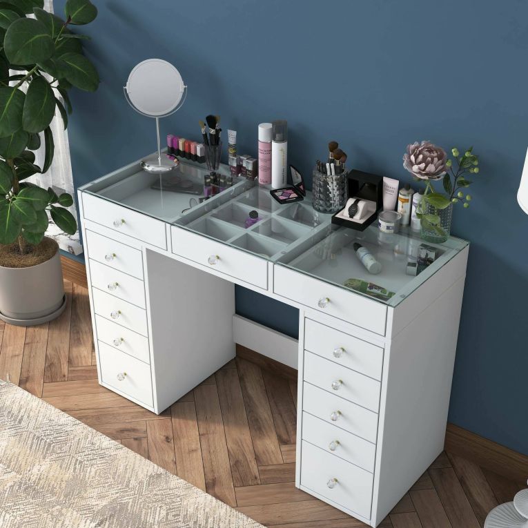 Cassettiera in legno bianca 120x79h cm - Boldone