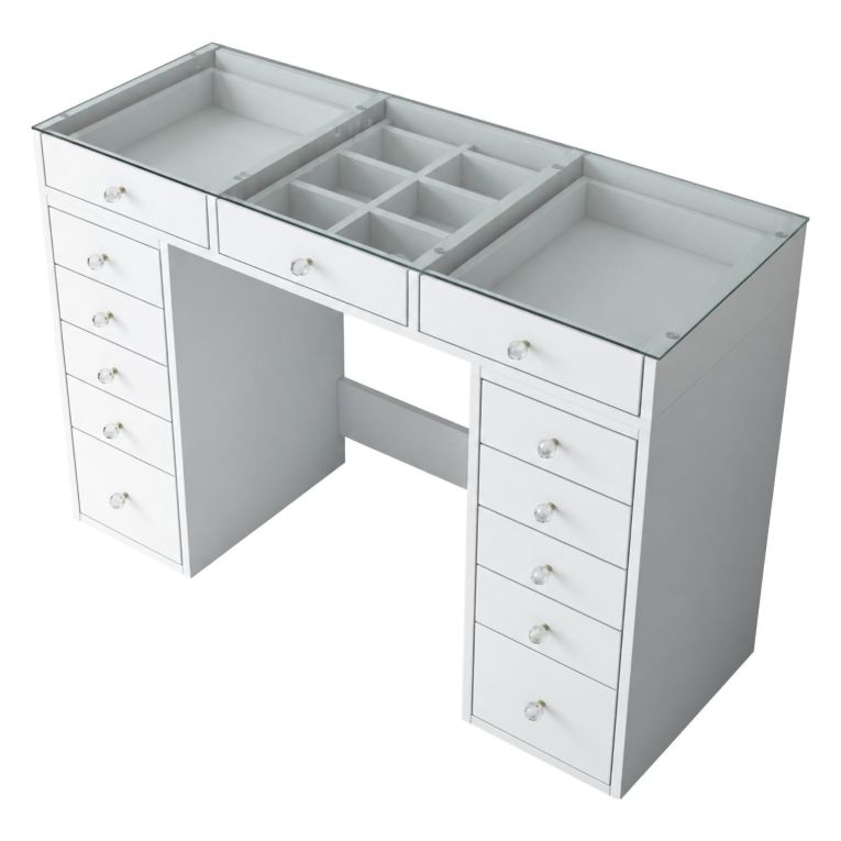 Cassettiera in legno bianca 120x79h cm - Boldone