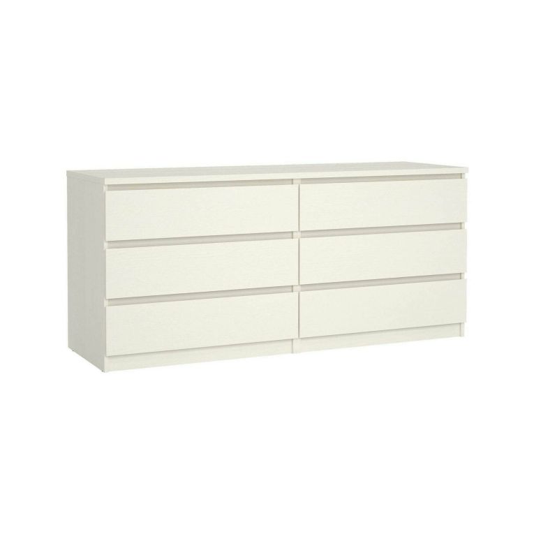 Cassettiera in legno bianca 153x70h cm - Aci