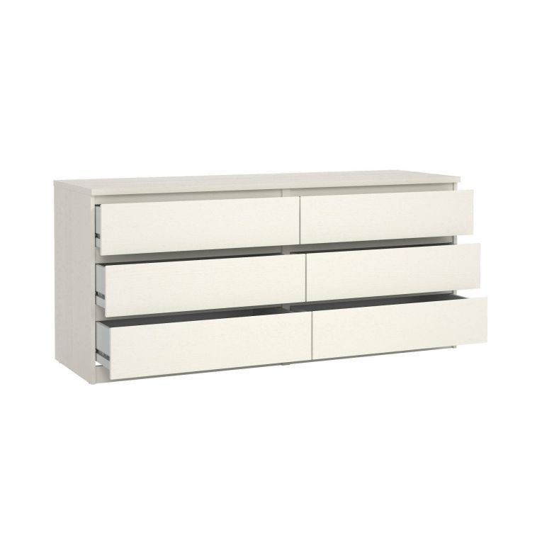 Cassettiera in legno bianca 153x70h cm - Aci