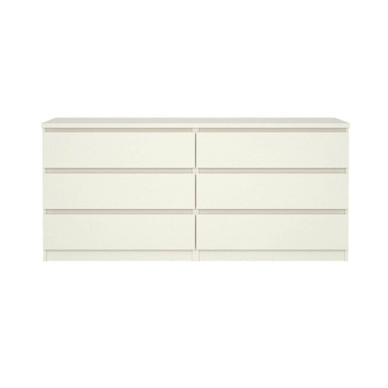 Cassettiera in legno bianca 153x70h cm - Aci
