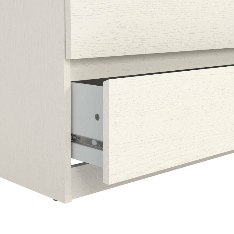 Cassettiera in legno bianca 153x70h cm - Aci