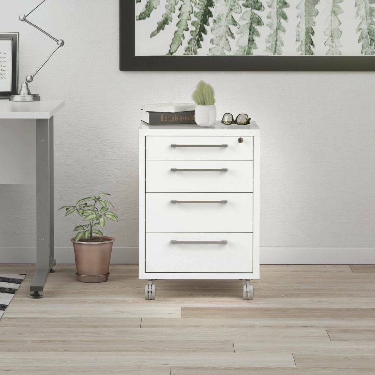 Cassettiera in legno bianca 49x68h cm - Ariosto