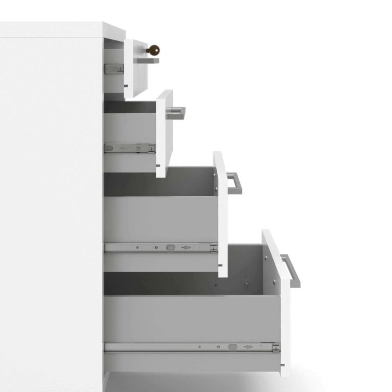 Cassettiera in legno bianca 49x68h cm - Ariosto