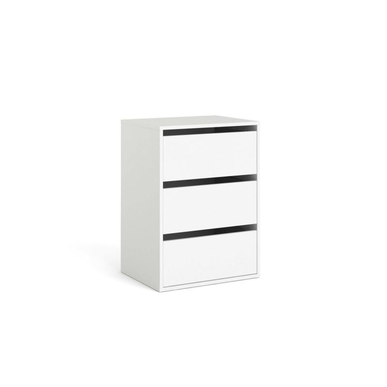 Cassettiera in legno bianca 51x70h cm - Adonino
