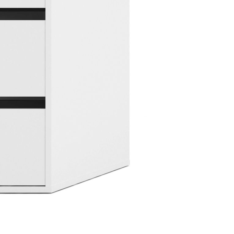 Cassettiera in legno bianca 51x70h cm - Adonino